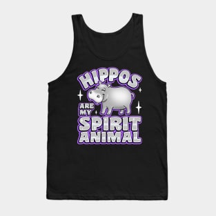 Hippos Are My Spirit Animal Tank Top